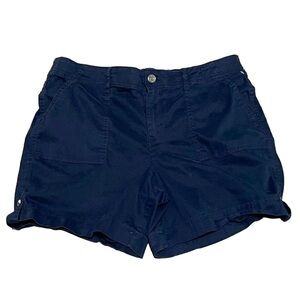 Gloria Vanderbilt Navy Blue Cuffed Women’s Shorts (Sz 12)
